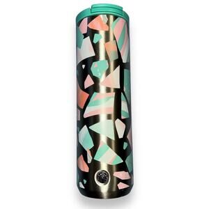 Starbucks Mosaics Travel Mug Stainless Steel Tumbler Coffee Tea Water 16oz